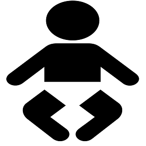 Nouveau-né (né après 9 mois de grossesse)